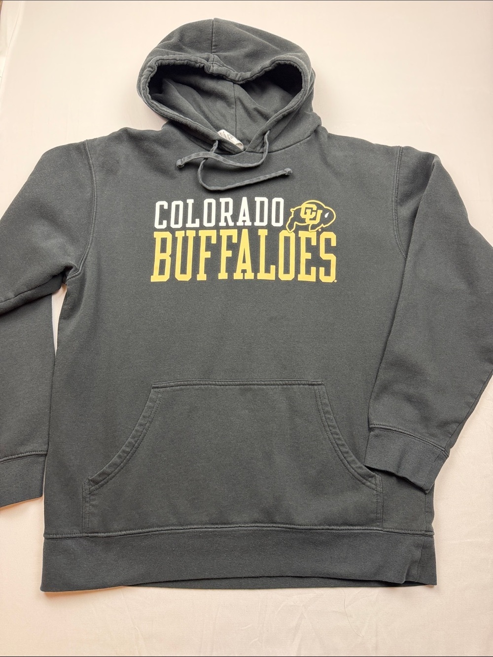 Russell Athletic Black Colorado Buffaloes Pullover Hoodie with Gold Logo
